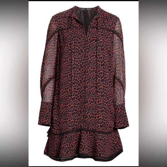 Proenza Schouler Crepe Chiffon Silk Dress Size 2 - Picture 4 of 11